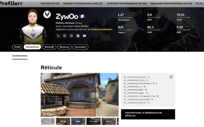Le nouveau site de cybersport Profilerr est disponible en français